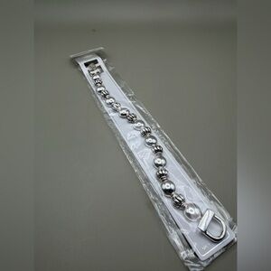 Silver Beaded Bracelet